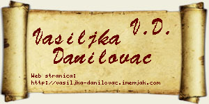 Vasiljka Danilovac vizit kartica